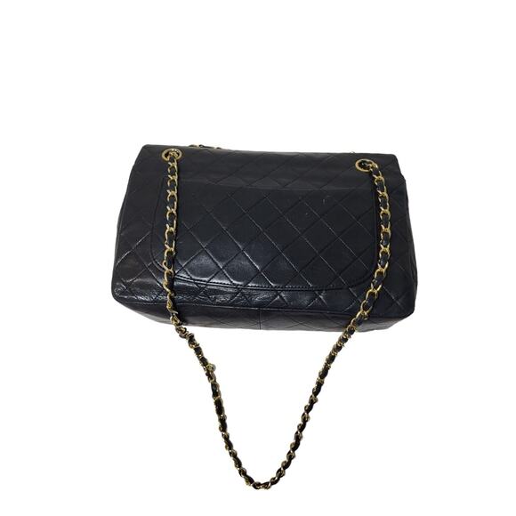 CHANEL CC Timless MATELASSE 34 Single Flap Double Chain Shoulder Bag Lambskin - Picture 7 of 16